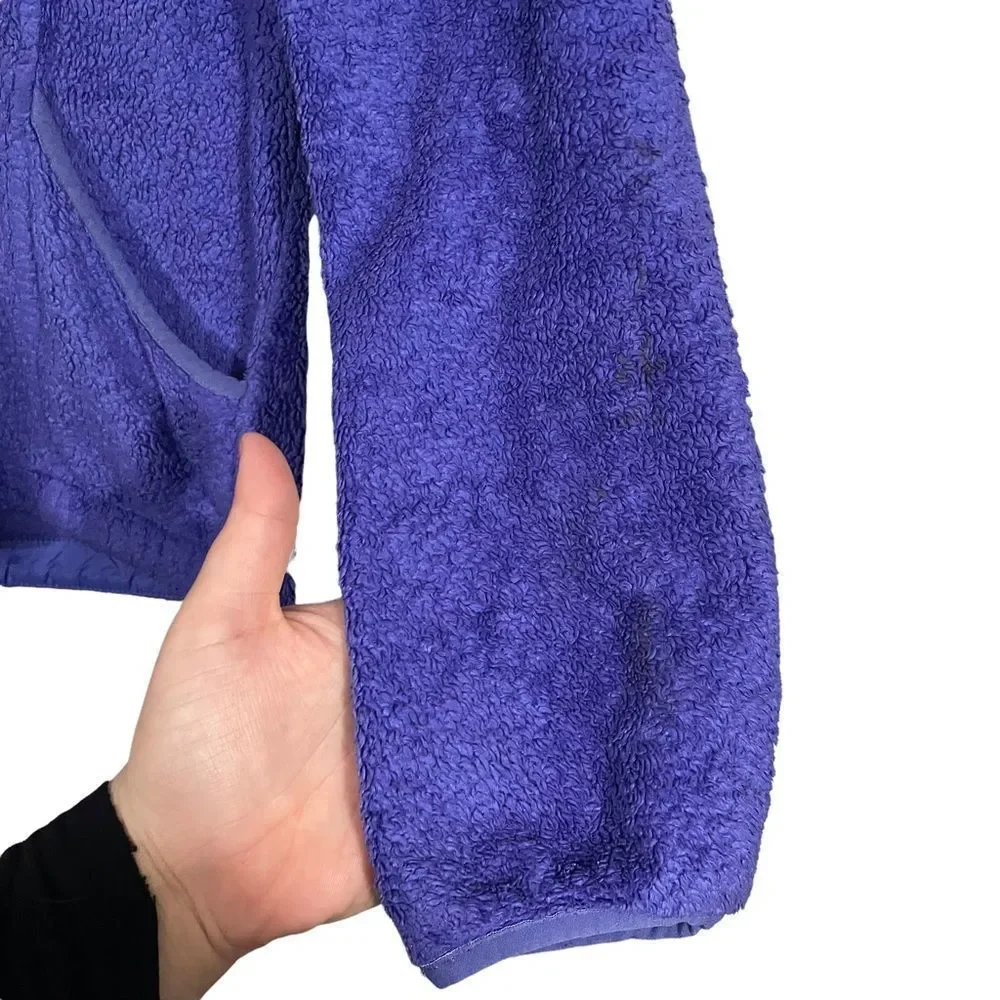 The North Face Purple Fuzzy Full Zip Jacket